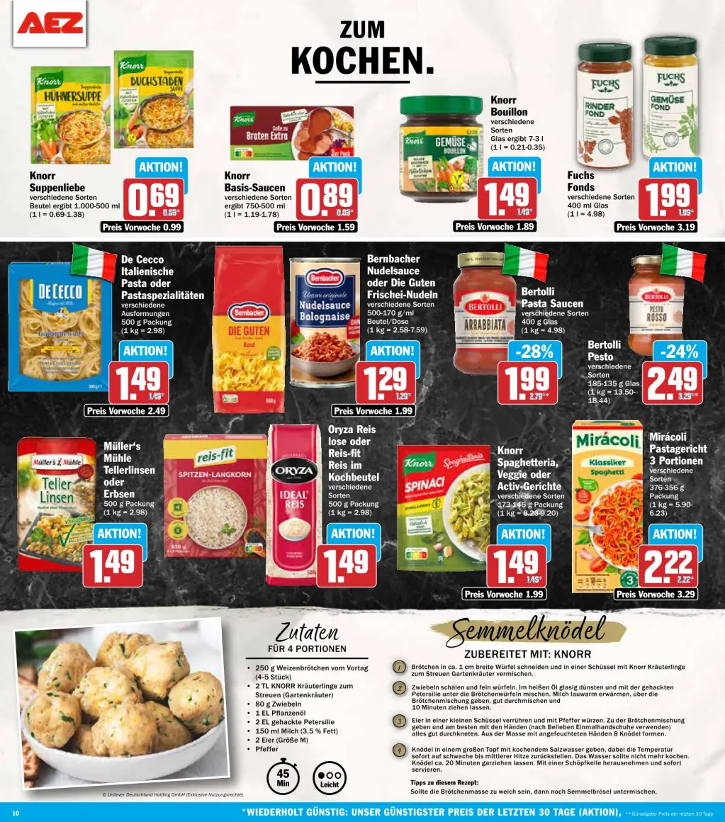 AEZ Prospekt KW39 mit aktuellen Angeboten und attraktiven Rabatten – günstige Lebensmittel, Sparen Sie bei AEZ Prospekt diese Woche!