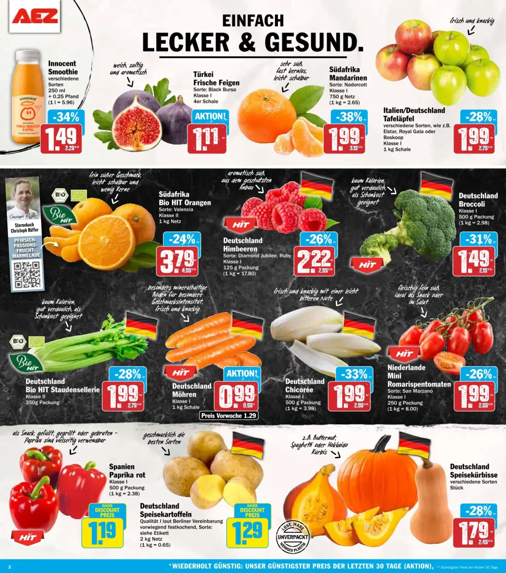 AEZ Prospekt KW39 mit aktuellen Angeboten und attraktiven Rabatten – günstige Lebensmittel, Sparen Sie bei AEZ Prospekt diese Woche!