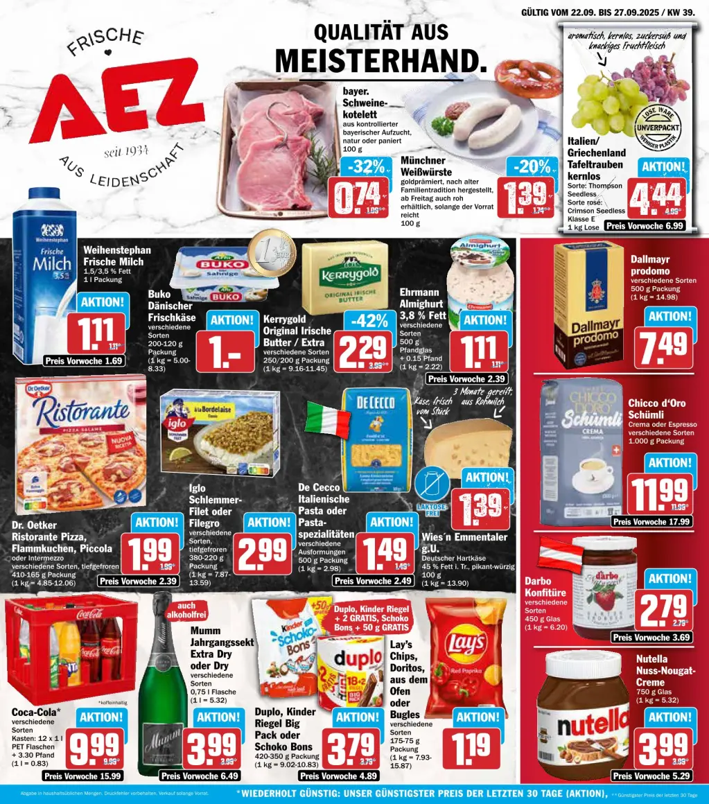 AEZ Prospekt KW39 mit aktuellen Angeboten und attraktiven Rabatten – günstige Lebensmittel, Sparen Sie bei AEZ Prospekt diese Woche!