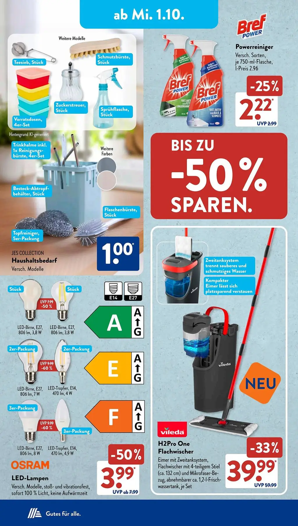 Aldi Süd Prospekt KW40 mit aktuellen Angeboten und attraktiven Rabatten – günstige Lebensmittel, Sparen Sie bei Aldi Süd Prospekt diese Woche!