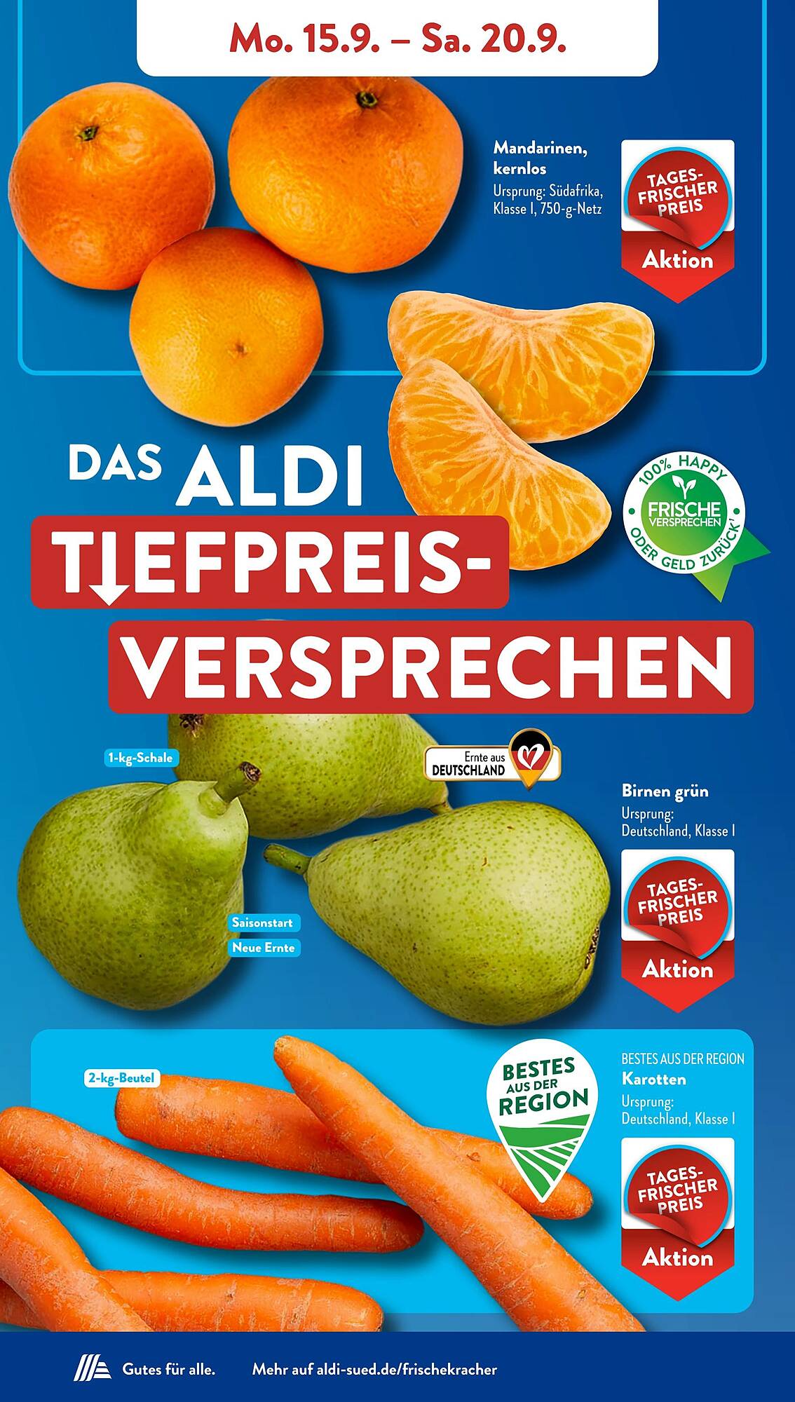 Aldi Süd Prospekt KW38 mit aktuellen Angeboten und attraktiven Rabatten – günstige Lebensmittel, Sparen Sie bei Aldi Süd Prospekt diese Woche!