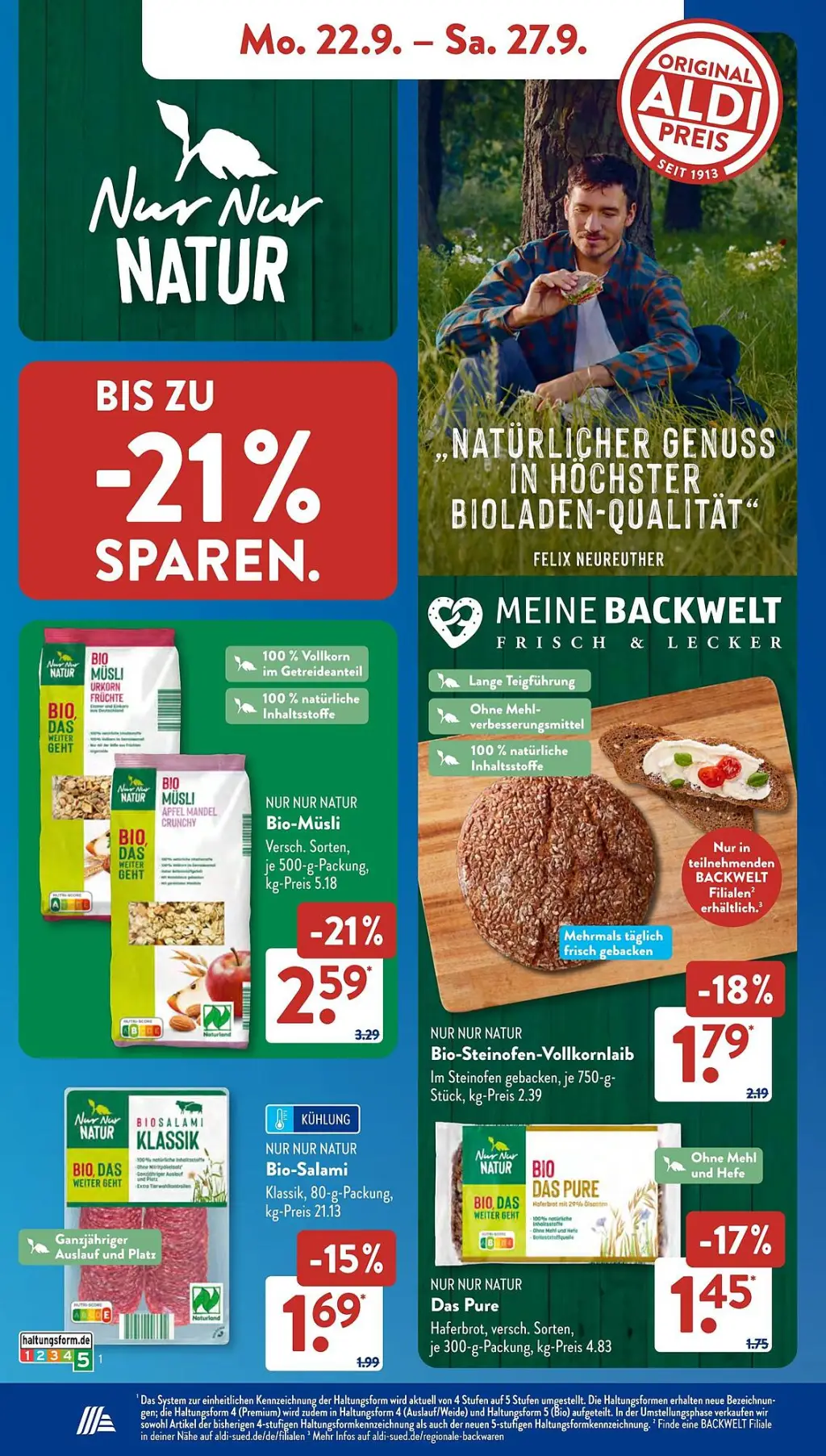 Aldi Süd Prospekt KW39 mit aktuellen Angeboten und attraktiven Rabatten – günstige Lebensmittel, Sparen Sie bei Aldi Süd Prospekt diese Woche!
