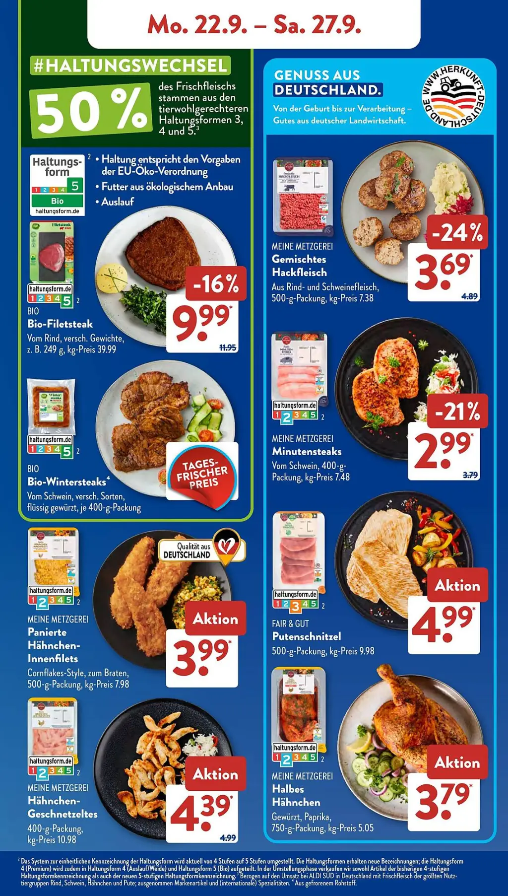 Aldi Süd Prospekt KW39 mit aktuellen Angeboten und attraktiven Rabatten – günstige Lebensmittel, Sparen Sie bei Aldi Süd Prospekt diese Woche!