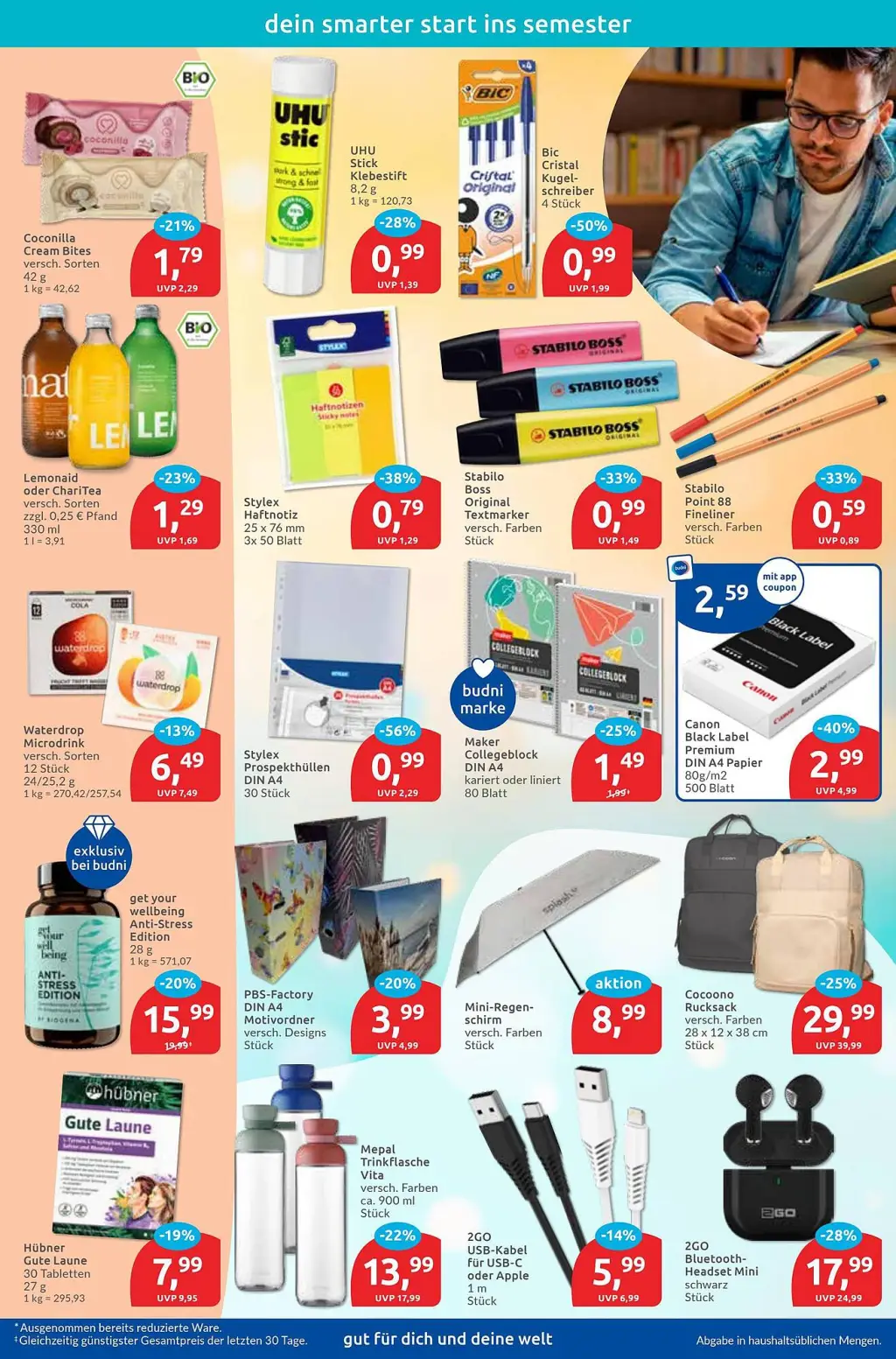 Budni Prospekt KW40 mit aktuellen Angeboten und attraktiven Rabatten – günstige Lebensmittel, Sparen Sie bei Budni Prospekt diese Woche!