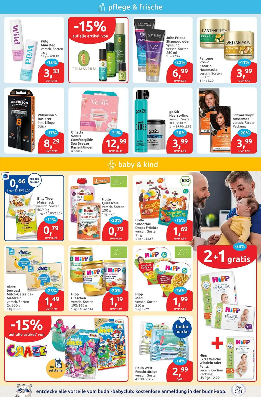 Budni Prospekt KW38 mit aktuellen Angeboten und attraktiven Rabatten – günstige Lebensmittel, Sparen Sie bei Budni Prospekt diese Woche!