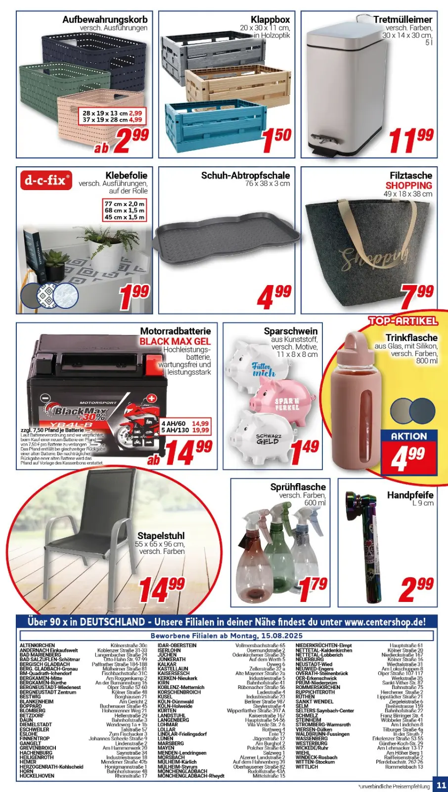 CENTERSHOP Prospekt KW38 mit aktuellen Angeboten und attraktiven Rabatten – günstige Lebensmittel, Sparen Sie bei CENTERSHOP Prospekt diese Woche!