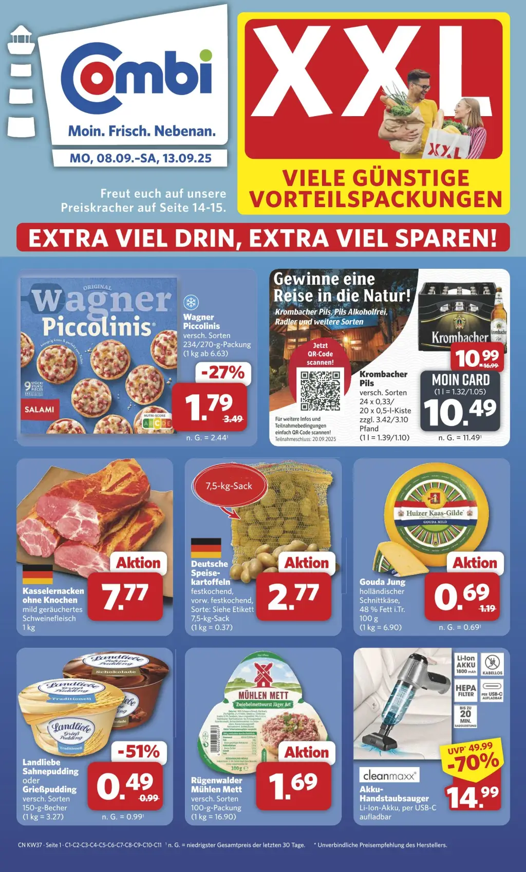 Combi Prospekt KW37 mit aktuellen Angeboten und attraktiven Rabatten – günstige Lebensmittel, Sparen Sie bei Combi Prospekt diese Woche!
