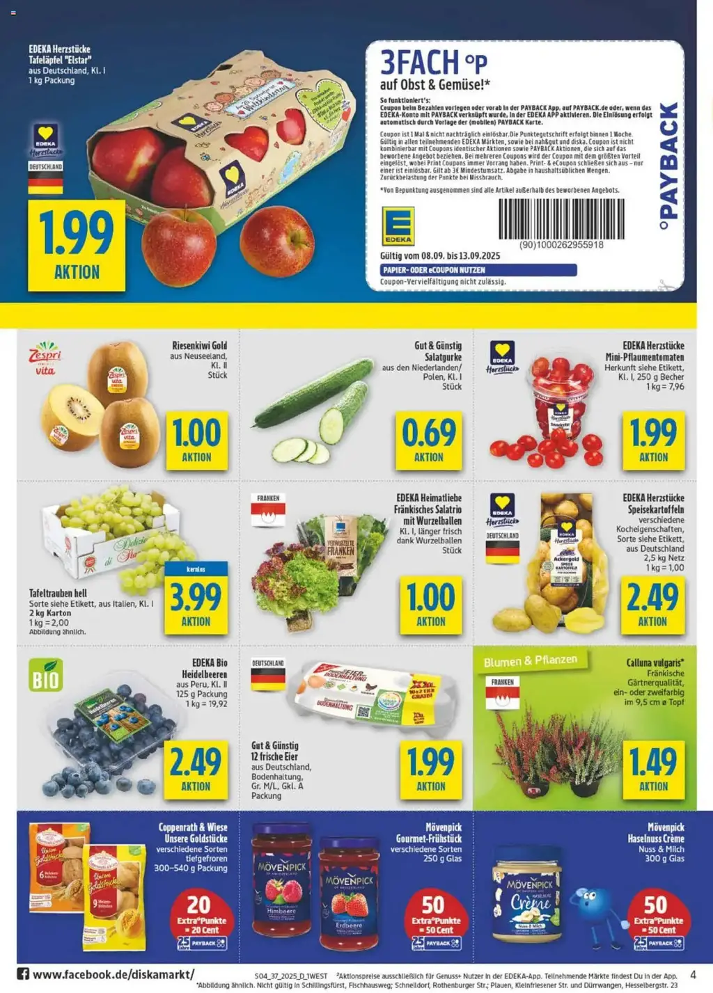 diska Prospekt KW37 mit aktuellen Angeboten und attraktiven Rabatten – günstige Lebensmittel, Sparen Sie bei diska Prospekt diese Woche!