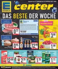 Titelseite des E-Center Prospekts für nächste Woche KW 38