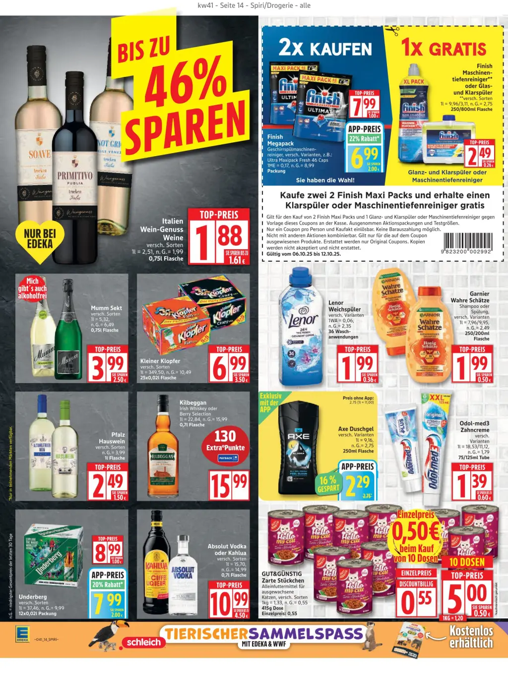 Edeka Prospekt KW41 mit aktuellen Angeboten und attraktiven Rabatten – günstige Lebensmittel, Sparen Sie bei Edeka Prospekt diese Woche!