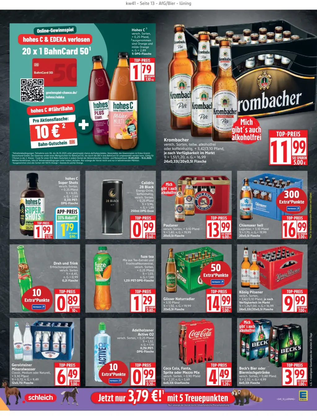 Edeka Prospekt KW41 mit aktuellen Angeboten und attraktiven Rabatten – günstige Lebensmittel, Sparen Sie bei Edeka Prospekt diese Woche!
