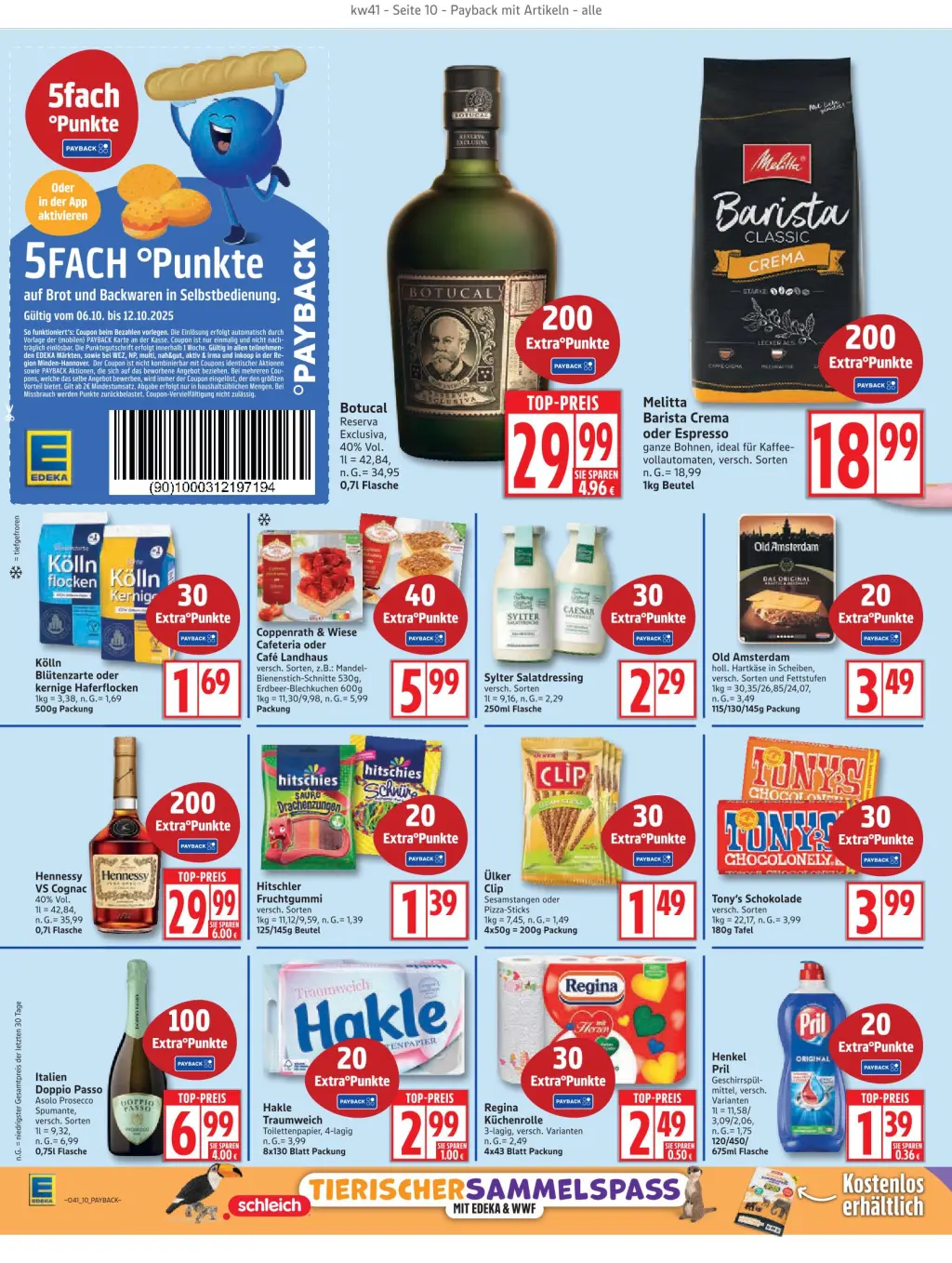 Edeka Prospekt KW41 mit aktuellen Angeboten und attraktiven Rabatten – günstige Lebensmittel, Sparen Sie bei Edeka Prospekt diese Woche!