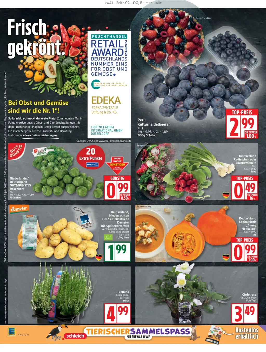 Edeka Prospekt KW41 mit aktuellen Angeboten und attraktiven Rabatten – günstige Lebensmittel, Sparen Sie bei Edeka Prospekt diese Woche!