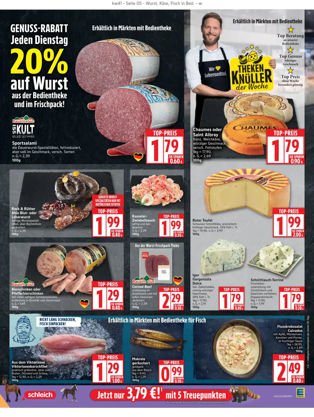 Edeka Prospekt KW41 mit aktuellen Angeboten und attraktiven Rabatten – günstige Lebensmittel, Sparen Sie bei Edeka Prospekt diese Woche!