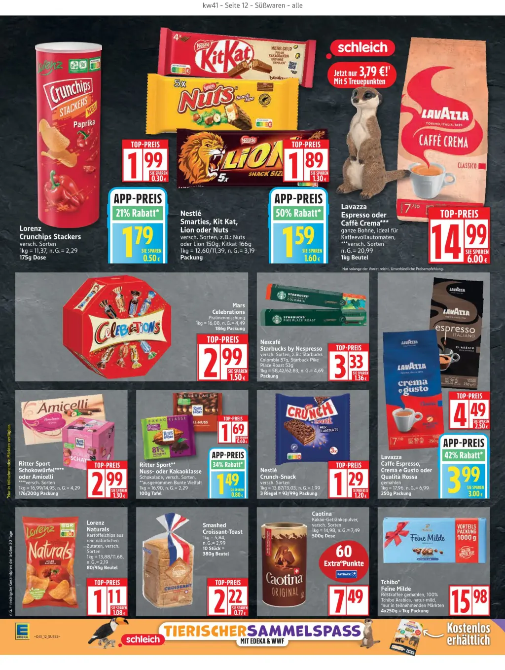Edeka Prospekt KW41 mit aktuellen Angeboten und attraktiven Rabatten – günstige Lebensmittel, Sparen Sie bei Edeka Prospekt diese Woche!
