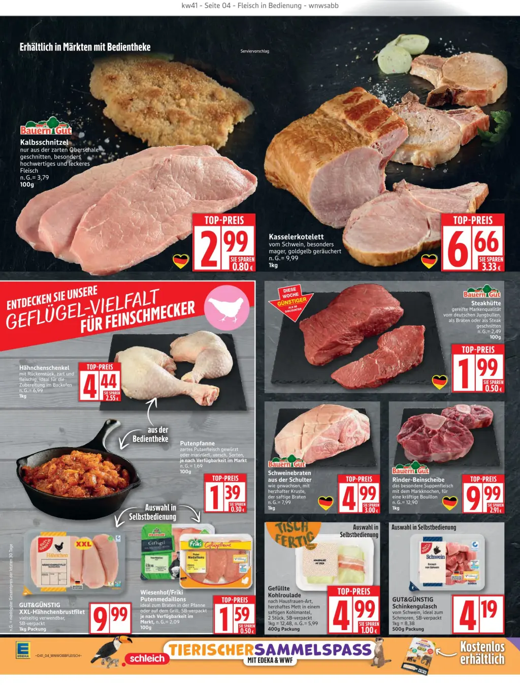 Edeka Prospekt KW41 mit aktuellen Angeboten und attraktiven Rabatten – günstige Lebensmittel, Sparen Sie bei Edeka Prospekt diese Woche!