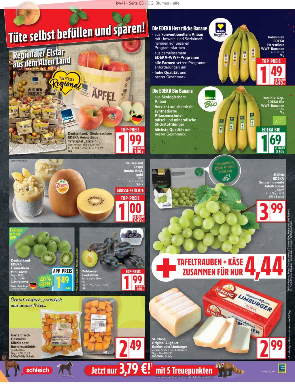 Edeka Prospekt KW41 mit aktuellen Angeboten und attraktiven Rabatten – günstige Lebensmittel, Sparen Sie bei Edeka Prospekt diese Woche!