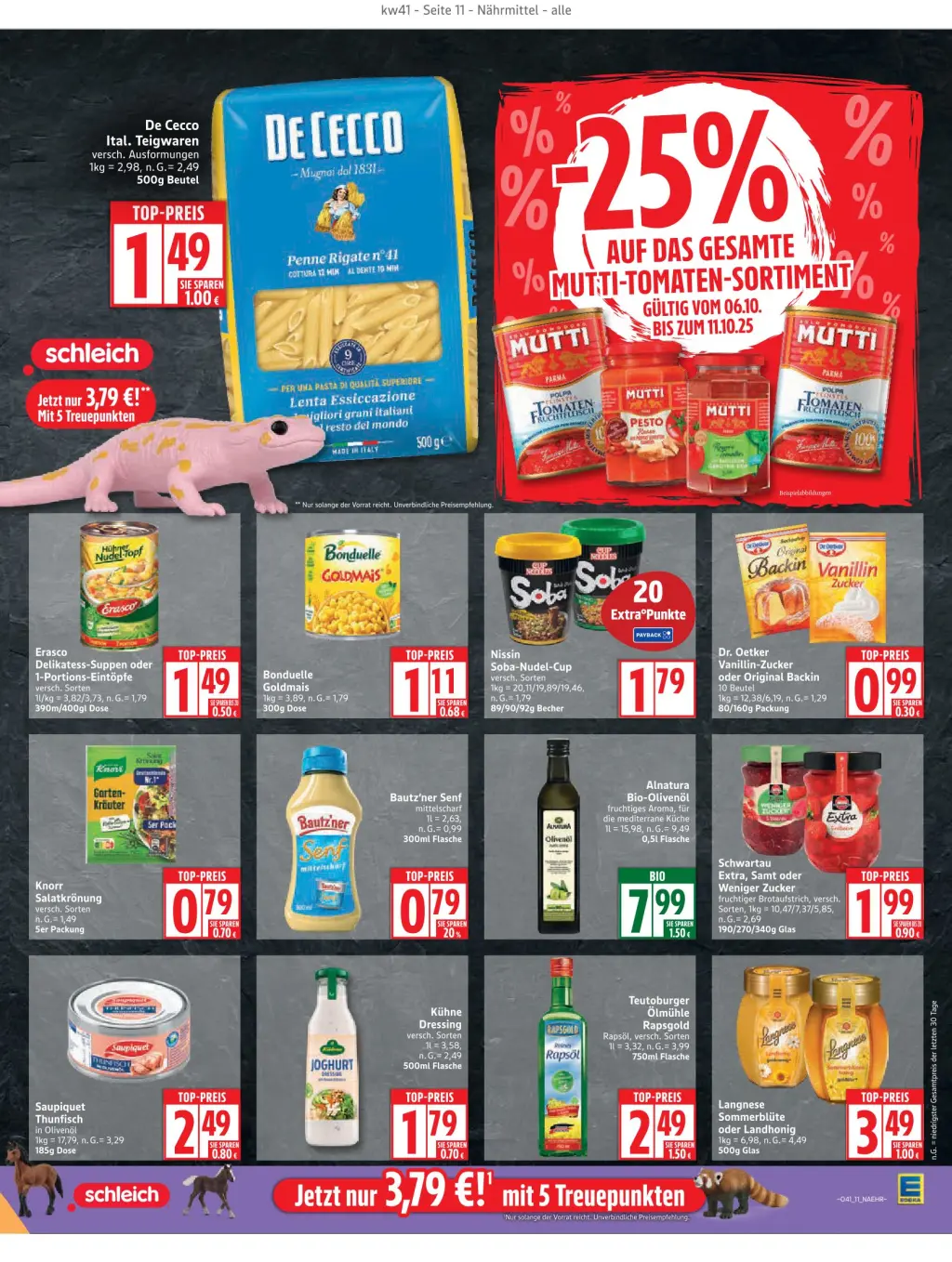 Edeka Prospekt KW41 mit aktuellen Angeboten und attraktiven Rabatten – günstige Lebensmittel, Sparen Sie bei Edeka Prospekt diese Woche!