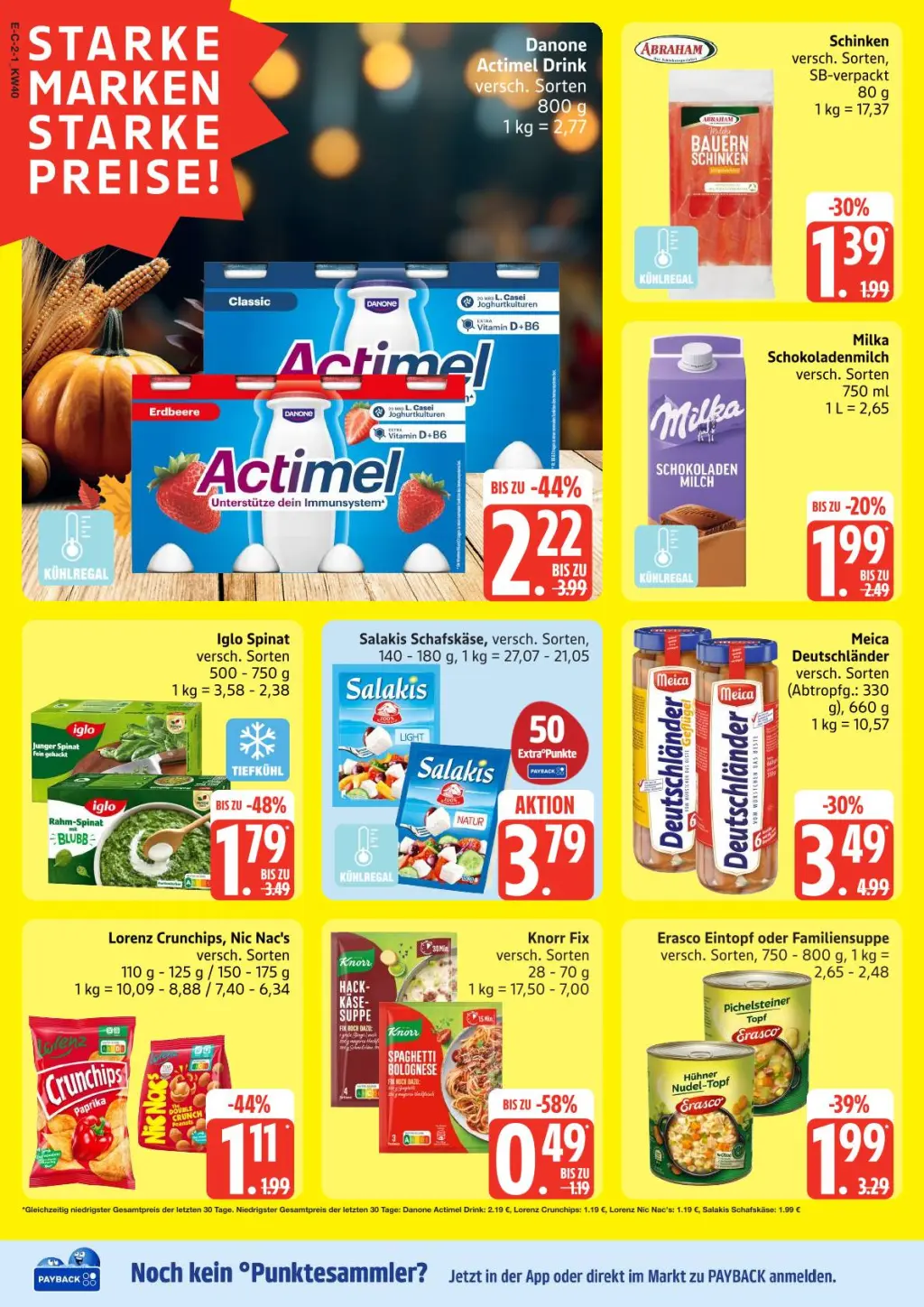 Edeka Prospekt KW40 mit aktuellen Angeboten und attraktiven Rabatten – günstige Lebensmittel, Sparen Sie bei Edeka Prospekt diese Woche!