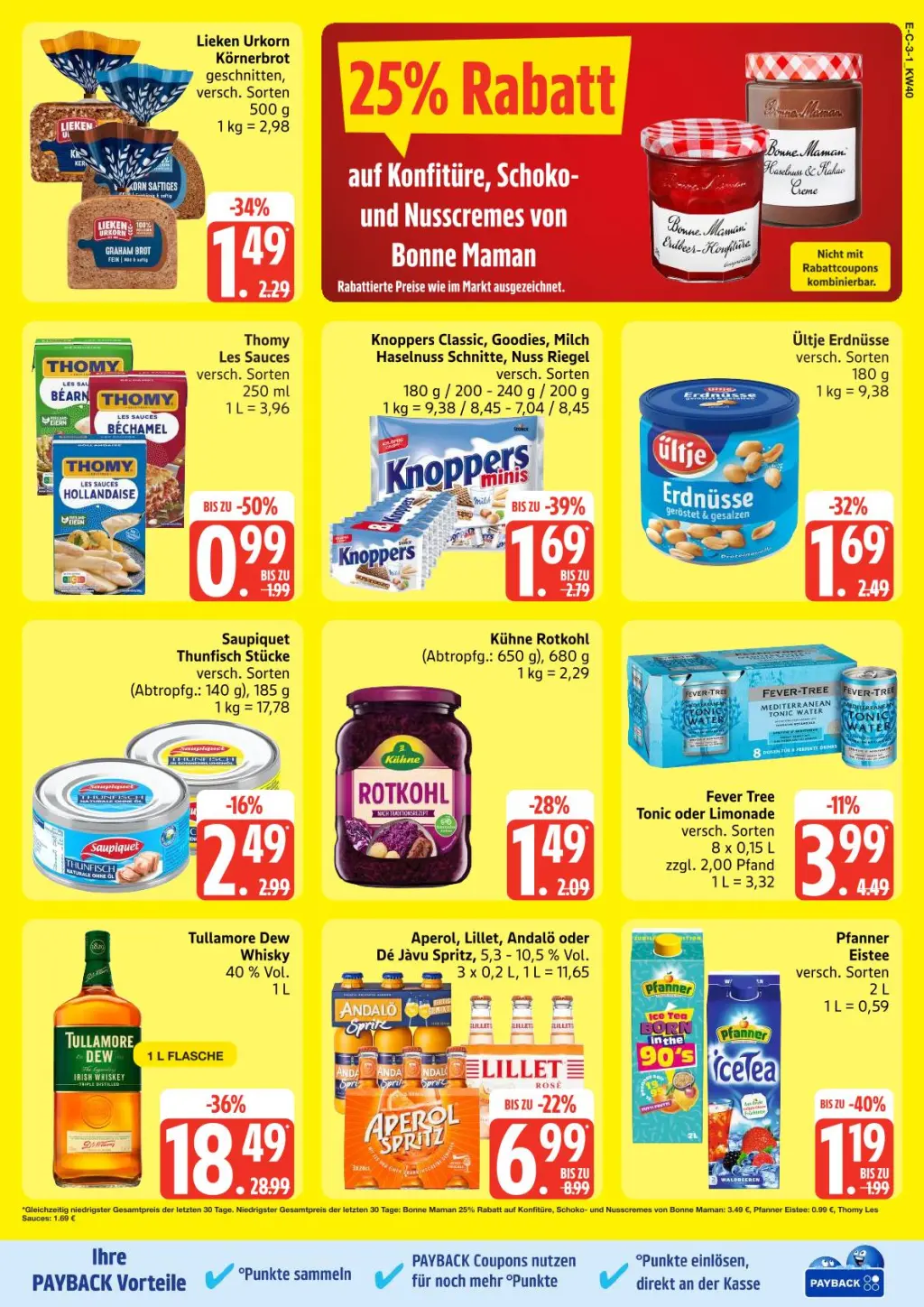 Edeka Prospekt KW40 mit aktuellen Angeboten und attraktiven Rabatten – günstige Lebensmittel, Sparen Sie bei Edeka Prospekt diese Woche!