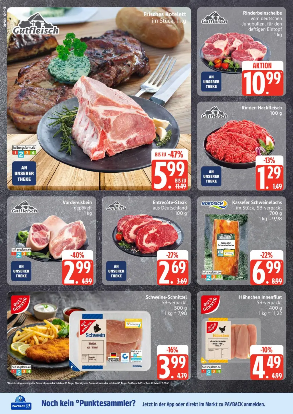Edeka Prospekt KW40 mit aktuellen Angeboten und attraktiven Rabatten – günstige Lebensmittel, Sparen Sie bei Edeka Prospekt diese Woche!