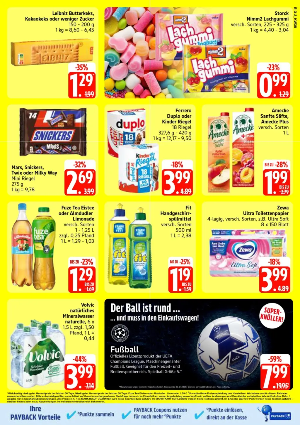 Edeka Prospekt KW38 mit aktuellen Angeboten und attraktiven Rabatten – günstige Lebensmittel, Sparen Sie bei Edeka Prospekt diese Woche!
