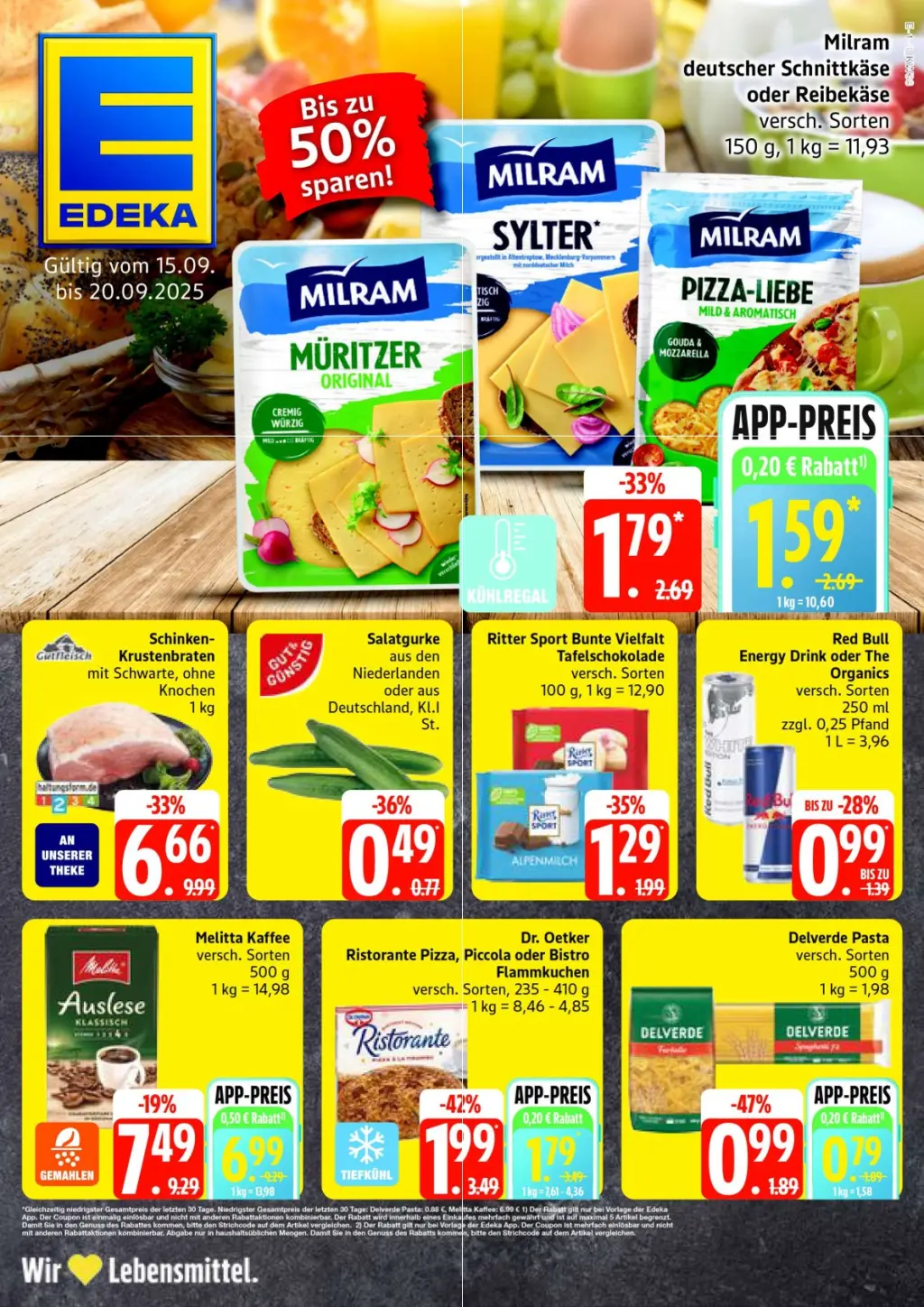 Edeka Prospekt KW38 mit aktuellen Angeboten und attraktiven Rabatten – günstige Lebensmittel, Sparen Sie bei Edeka Prospekt diese Woche!