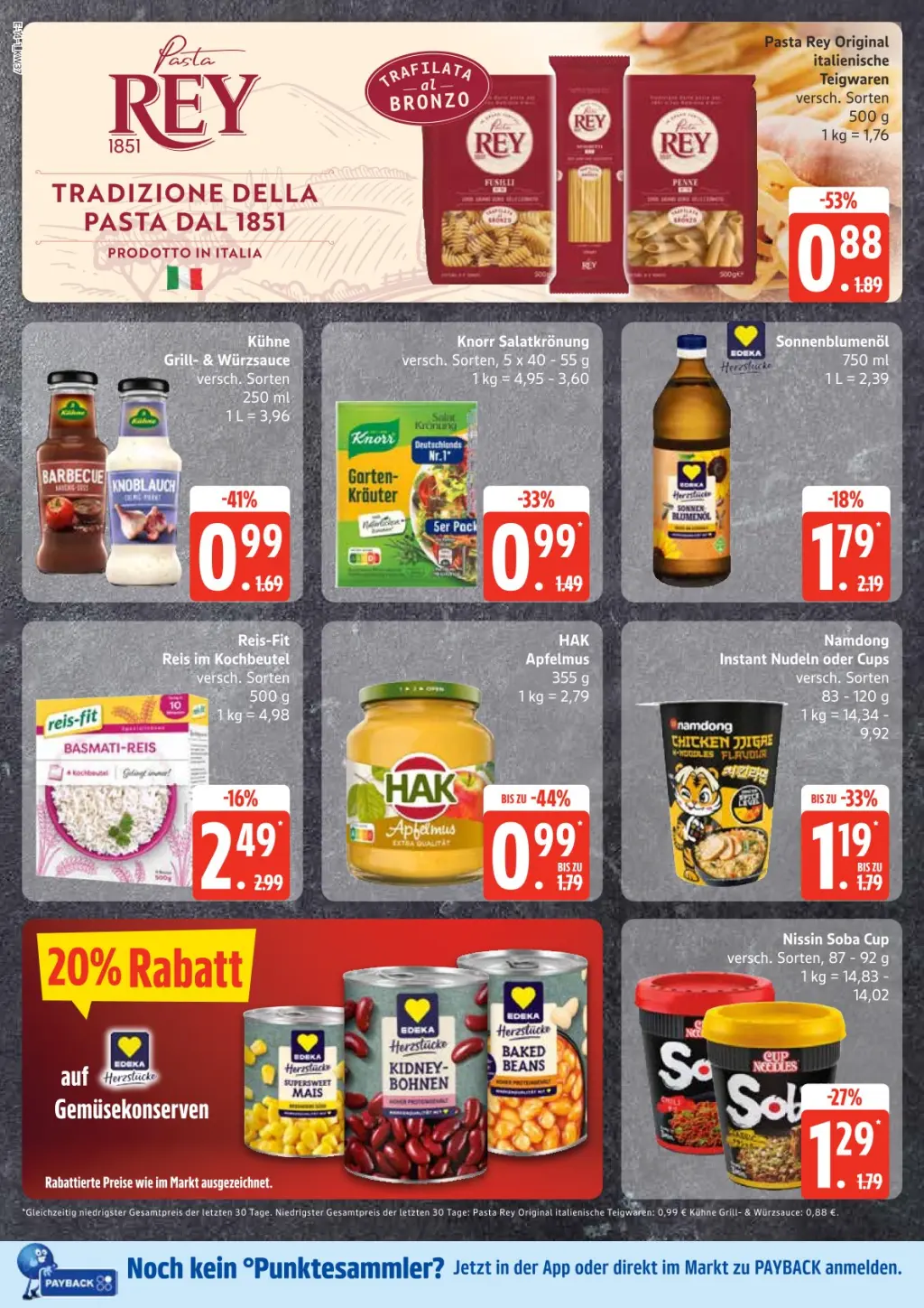 Edeka Prospekt KW37 mit aktuellen Angeboten und attraktiven Rabatten – günstige Lebensmittel, Sparen Sie bei Edeka Prospekt diese Woche!
