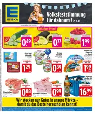 Titelseite des Edeka Prospekts für nächste Woche KW 38