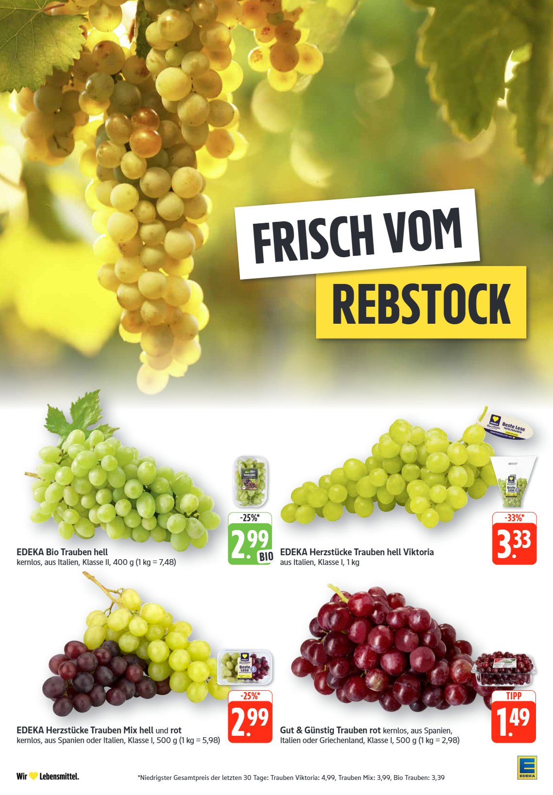 Edeka Prospekt KW38 mit aktuellen Angeboten und attraktiven Rabatten – günstige Lebensmittel, Sparen Sie bei Edeka Prospekt diese Woche!