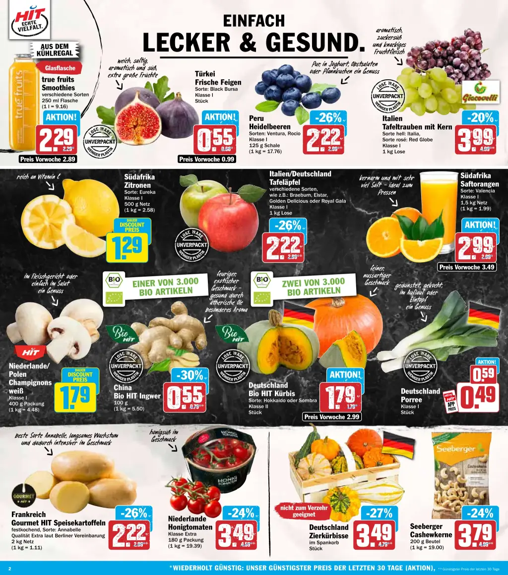Hit Prospekt KW38 mit aktuellen Angeboten und attraktiven Rabatten – günstige Lebensmittel, Sparen Sie bei Hit Prospekt diese Woche!