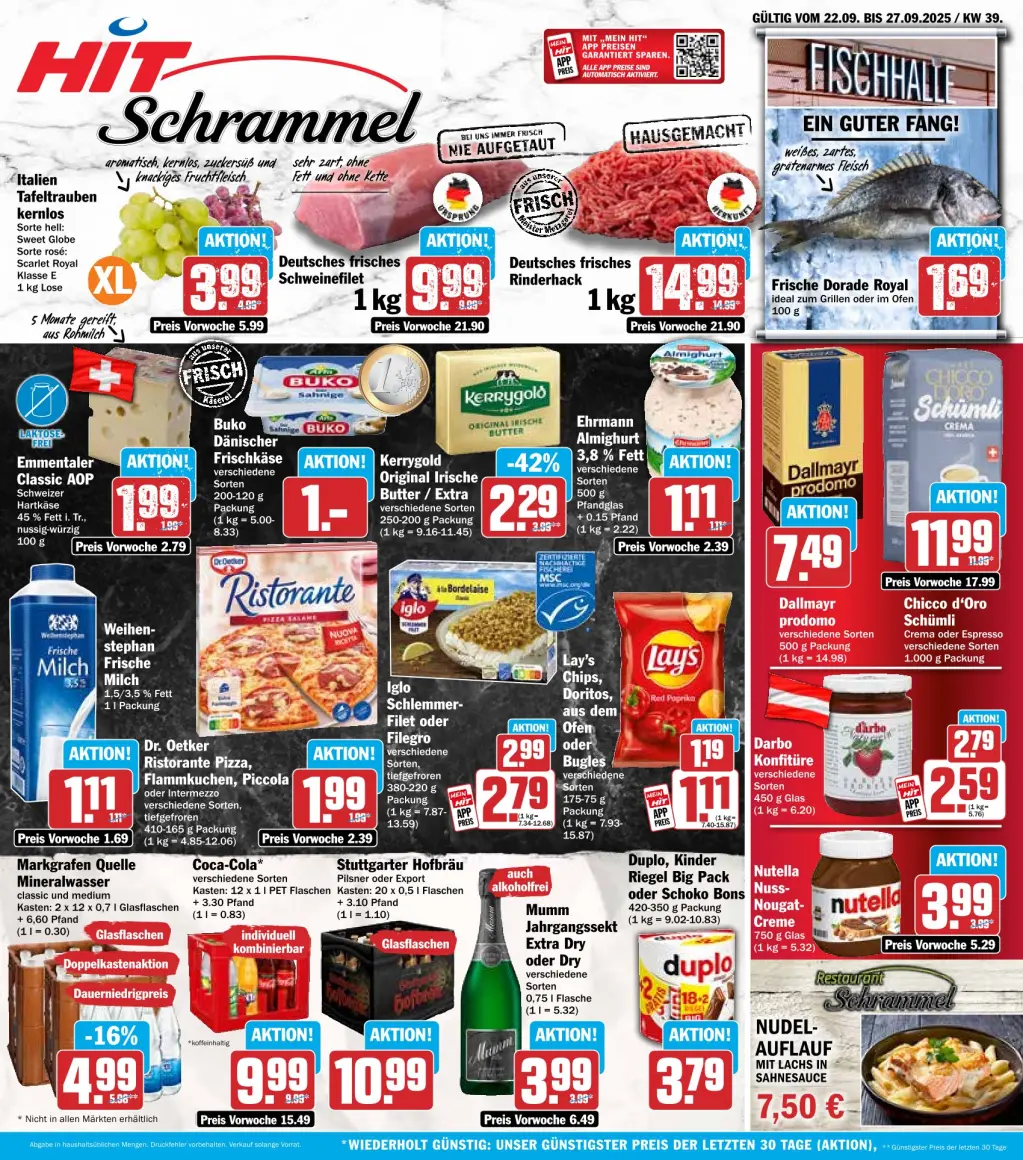 Hit Prospekt KW39 mit aktuellen Angeboten und attraktiven Rabatten – günstige Lebensmittel, Sparen Sie bei Hit Prospekt diese Woche!