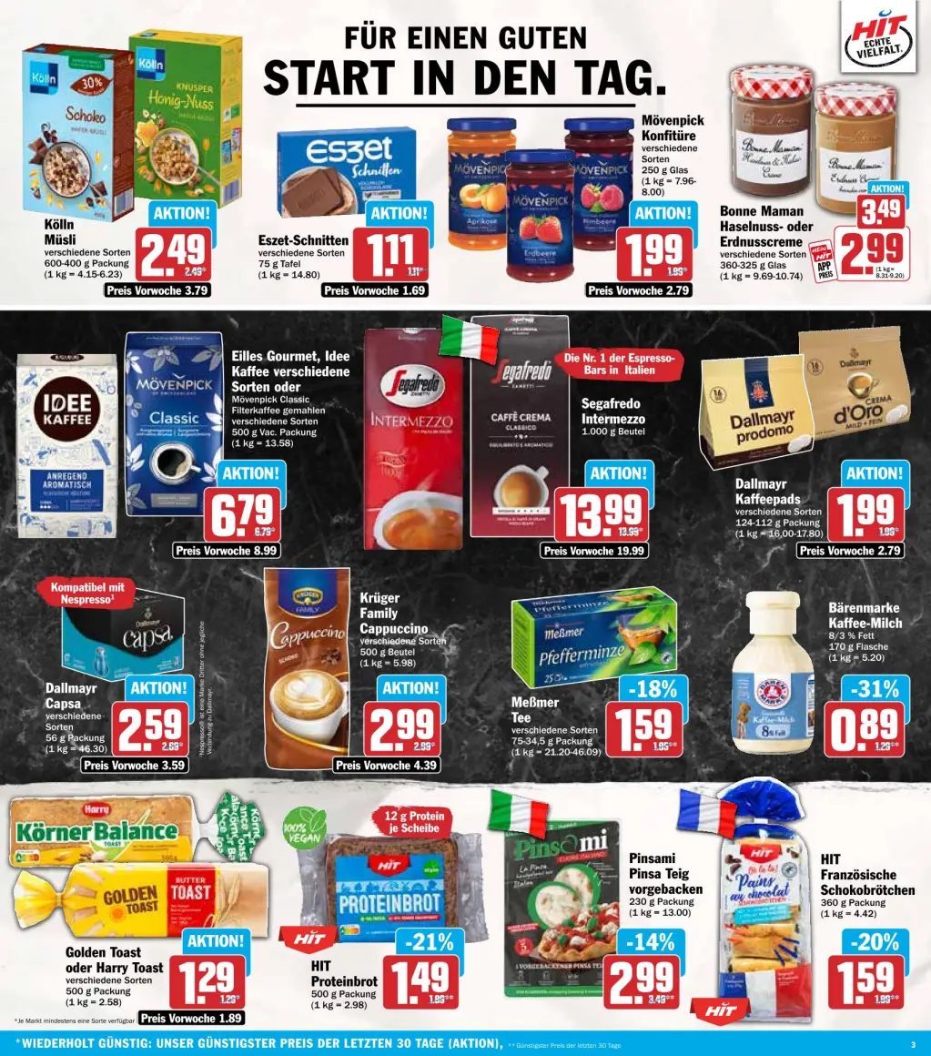 Hit Prospekt KW38 mit aktuellen Angeboten und attraktiven Rabatten – günstige Lebensmittel, Sparen Sie bei Hit Prospekt diese Woche!