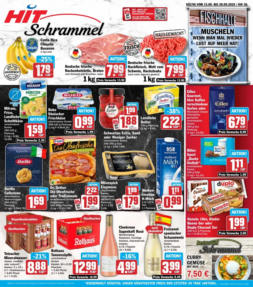 Hit Prospekt KW38 mit aktuellen Angeboten und attraktiven Rabatten – günstige Lebensmittel, Sparen Sie bei Hit Prospekt diese Woche!