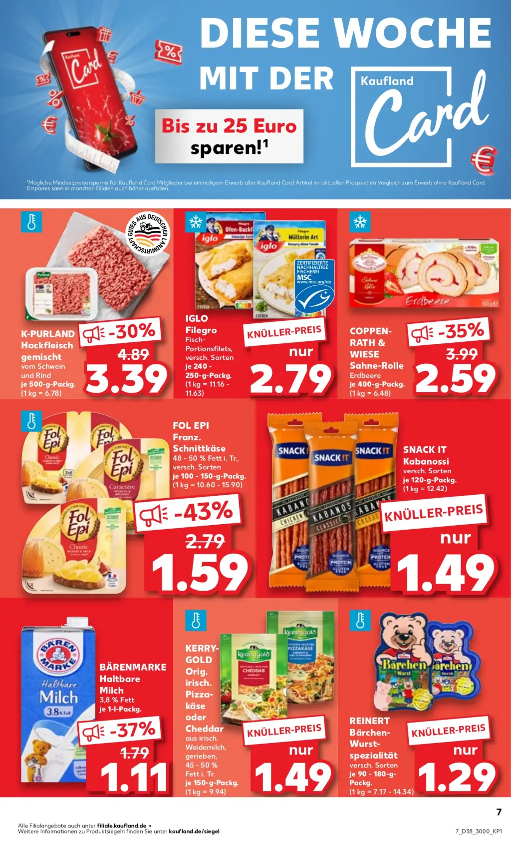 Kaufland Prospekt KW38 mit aktuellen Angeboten und attraktiven Rabatten – günstige Lebensmittel, Sparen Sie bei Kaufland Prospekt diese Woche!