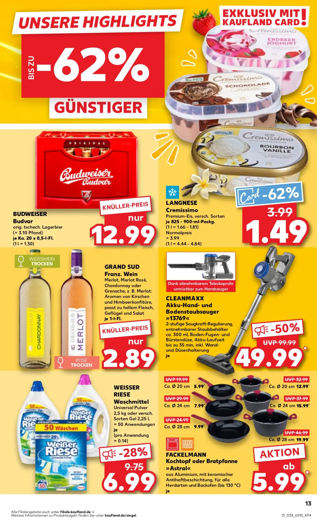 Kaufland Prospekt KW38 mit aktuellen Angeboten und attraktiven Rabatten – günstige Lebensmittel, Sparen Sie bei Kaufland Prospekt diese Woche!