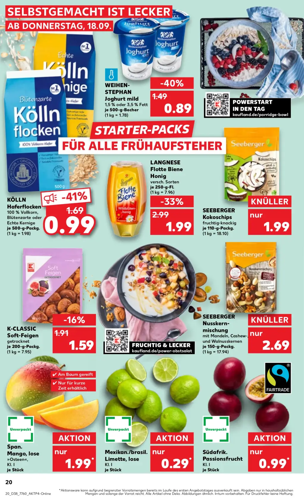 Kaufland Prospekt KW38 mit aktuellen Angeboten und attraktiven Rabatten – günstige Lebensmittel, Sparen Sie bei Kaufland Prospekt diese Woche!