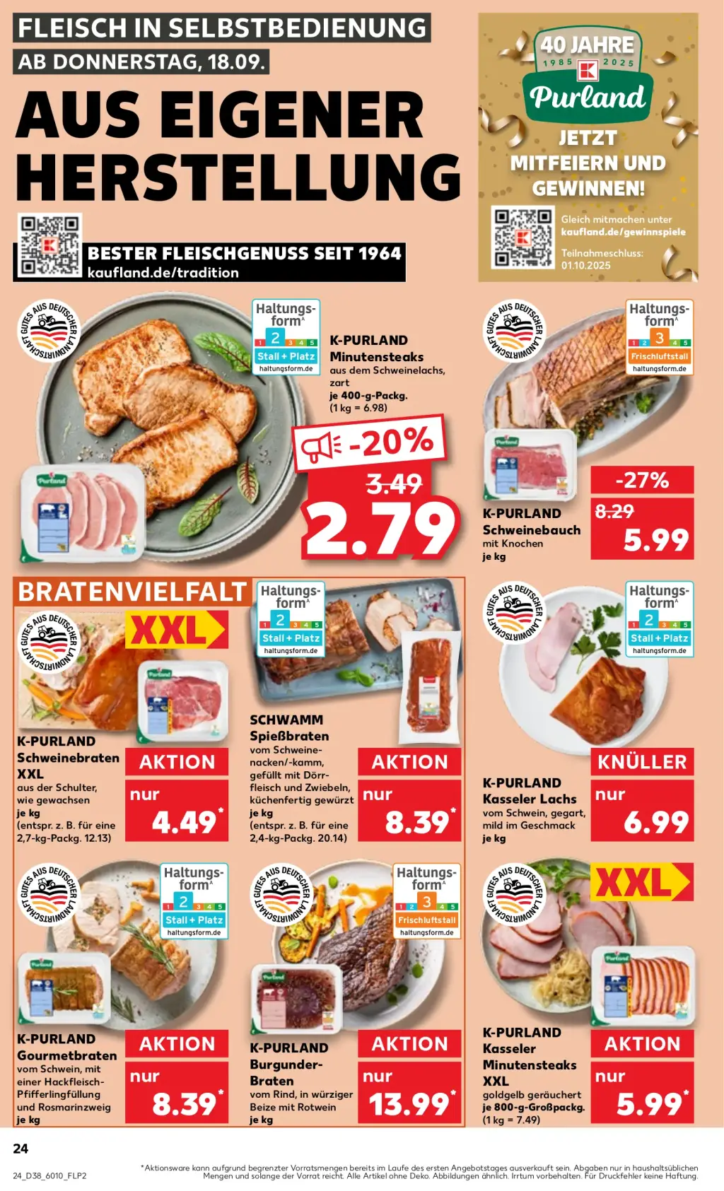 Kaufland Prospekt KW38 mit aktuellen Angeboten und attraktiven Rabatten – günstige Lebensmittel, Sparen Sie bei Kaufland Prospekt diese Woche!