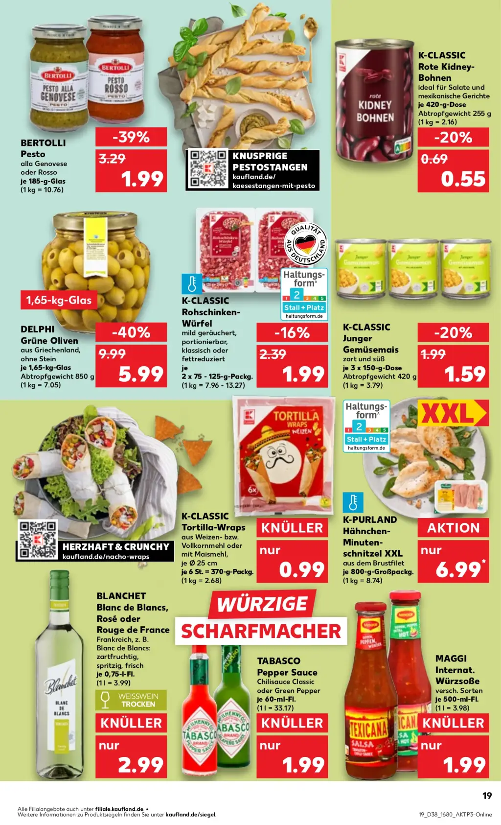 Kaufland Prospekt KW38 mit aktuellen Angeboten und attraktiven Rabatten – günstige Lebensmittel, Sparen Sie bei Kaufland Prospekt diese Woche!