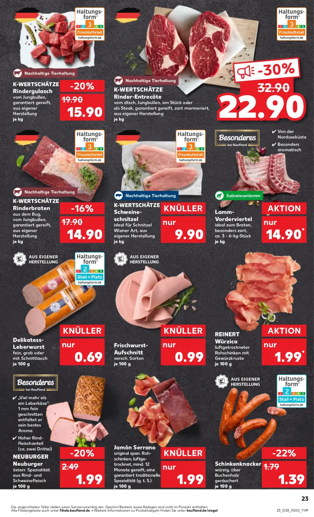 Kaufland Prospekt KW38 mit aktuellen Angeboten und attraktiven Rabatten – günstige Lebensmittel, Sparen Sie bei Kaufland Prospekt diese Woche!