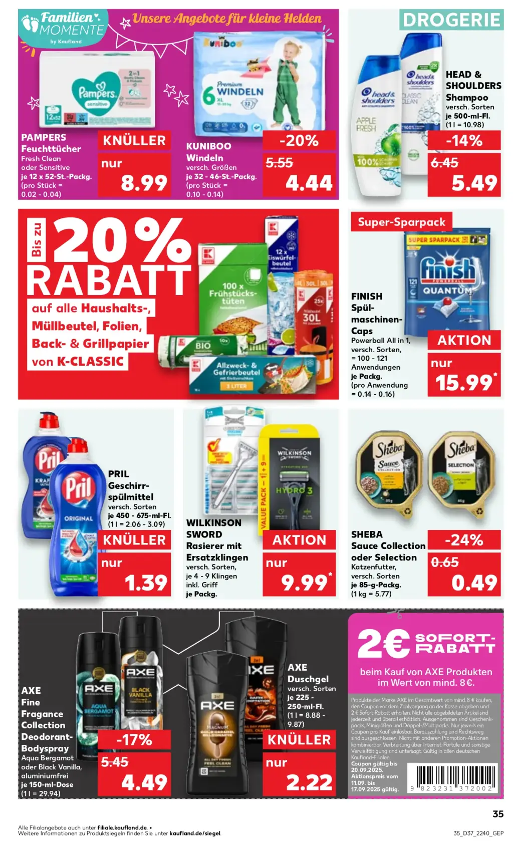 Kaufland Prospekt KW37 mit aktuellen Angeboten und attraktiven Rabatten – günstige Lebensmittel, Sparen Sie bei Kaufland Prospekt diese Woche!