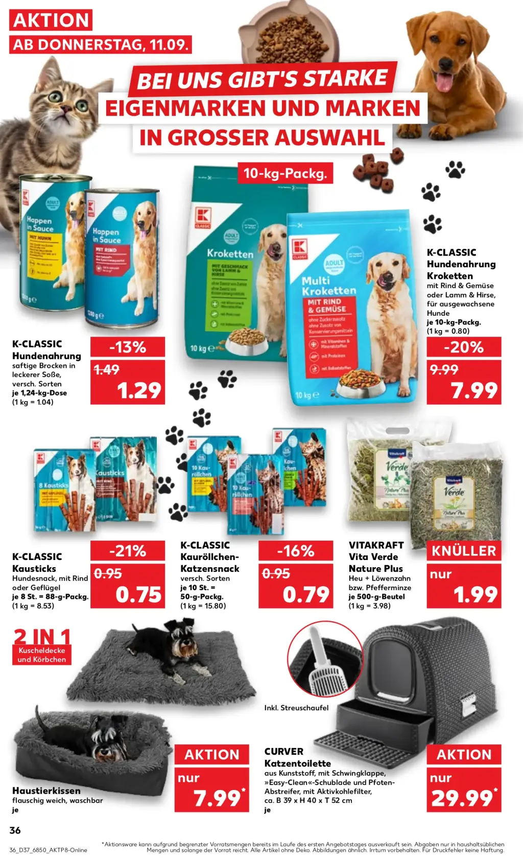 Kaufland Prospekt KW37 mit aktuellen Angeboten und attraktiven Rabatten – günstige Lebensmittel, Sparen Sie bei Kaufland Prospekt diese Woche!