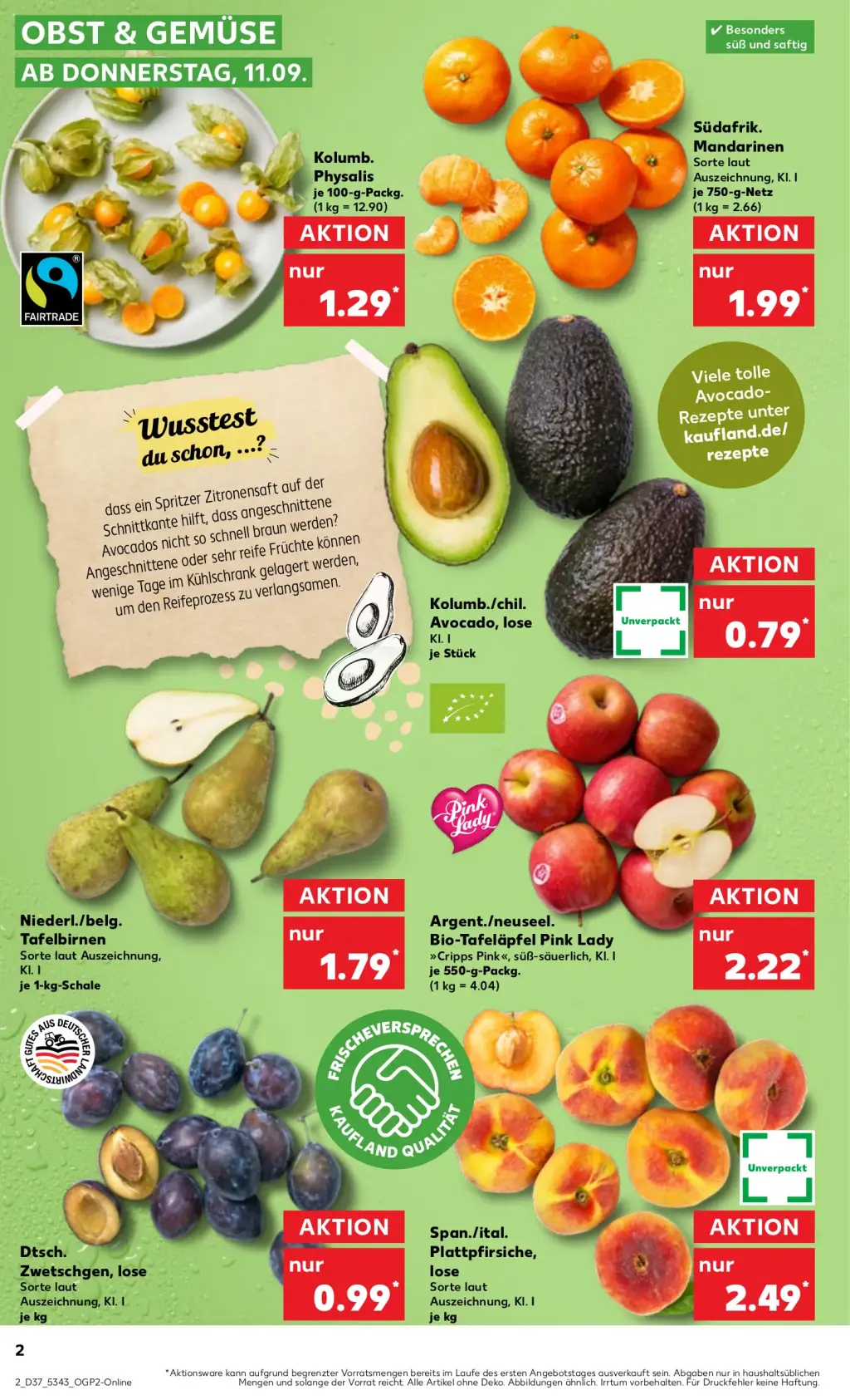 Kaufland Prospekt KW37 mit aktuellen Angeboten und attraktiven Rabatten – günstige Lebensmittel, Sparen Sie bei Kaufland Prospekt diese Woche!