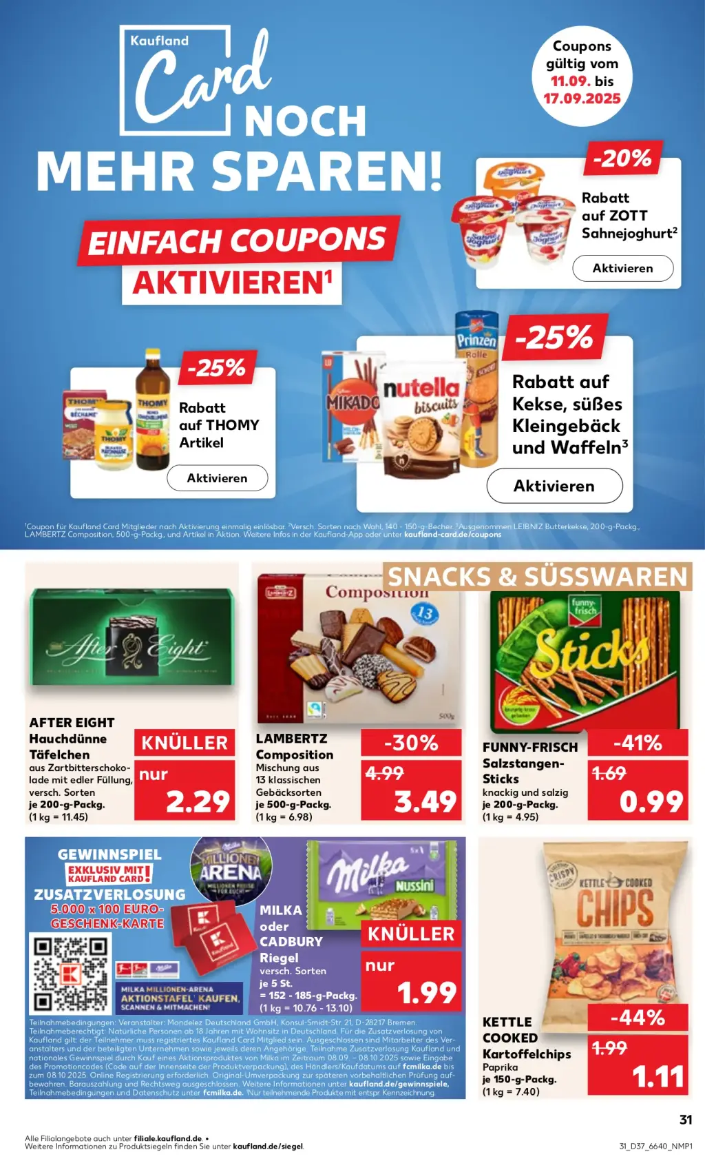 Kaufland Prospekt KW37 mit aktuellen Angeboten und attraktiven Rabatten – günstige Lebensmittel, Sparen Sie bei Kaufland Prospekt diese Woche!