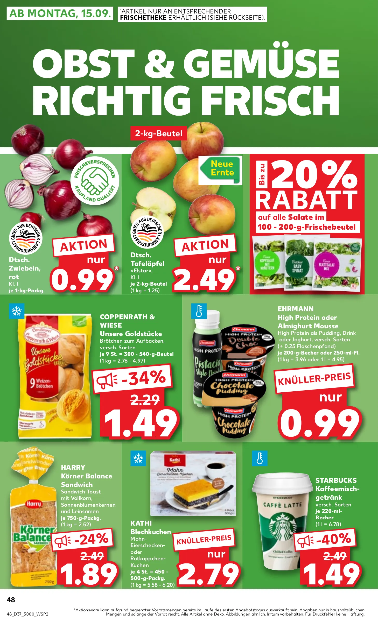 Kaufland Prospekt KW37 mit aktuellen Angeboten und attraktiven Rabatten – günstige Lebensmittel, Sparen Sie bei Kaufland Prospekt diese Woche!