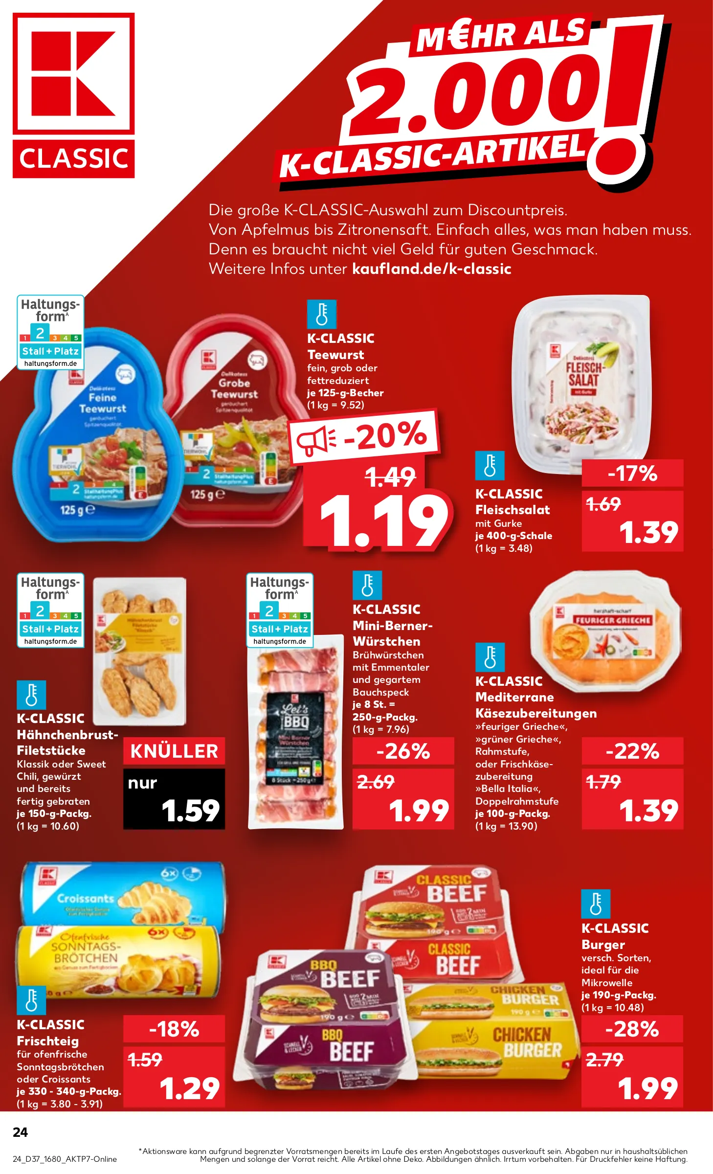 Kaufland Prospekt KW37 mit aktuellen Angeboten und attraktiven Rabatten – günstige Lebensmittel, Sparen Sie bei Kaufland Prospekt diese Woche!