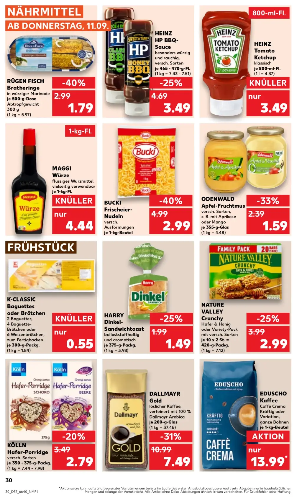 Kaufland Prospekt KW37 mit aktuellen Angeboten und attraktiven Rabatten – günstige Lebensmittel, Sparen Sie bei Kaufland Prospekt diese Woche!