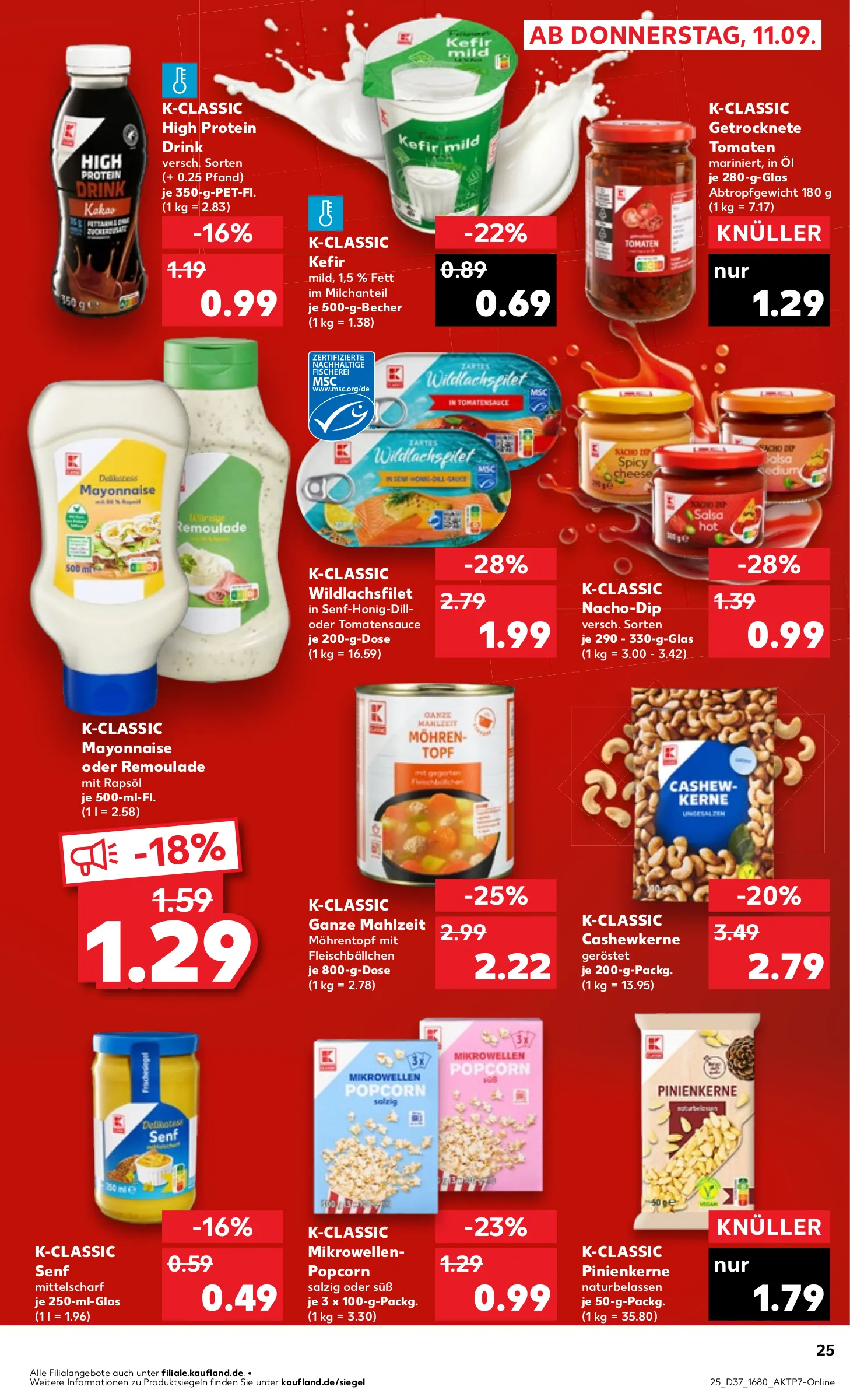 Kaufland Prospekt KW37 mit aktuellen Angeboten und attraktiven Rabatten – günstige Lebensmittel, Sparen Sie bei Kaufland Prospekt diese Woche!