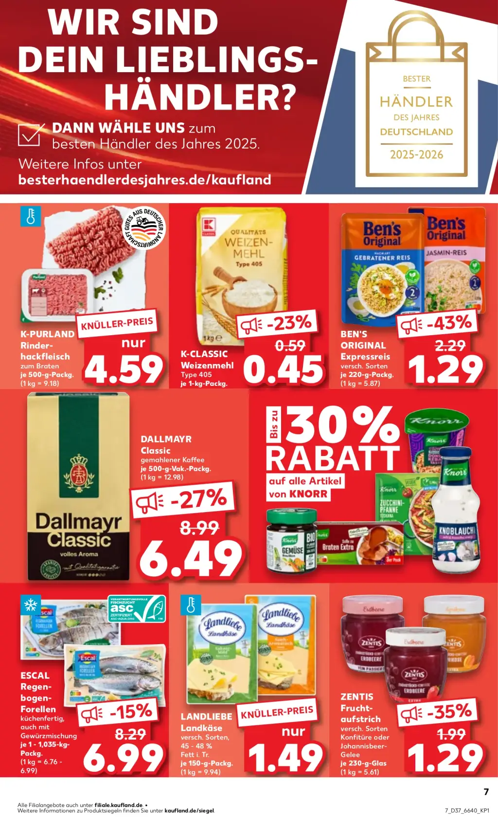 Kaufland Prospekt KW37 mit aktuellen Angeboten und attraktiven Rabatten – günstige Lebensmittel, Sparen Sie bei Kaufland Prospekt diese Woche!