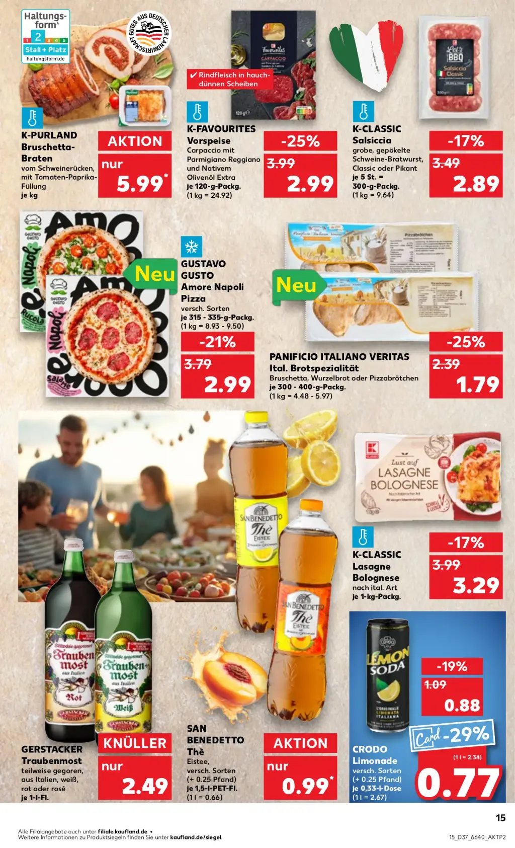Kaufland Prospekt KW37 mit aktuellen Angeboten und attraktiven Rabatten – günstige Lebensmittel, Sparen Sie bei Kaufland Prospekt diese Woche!